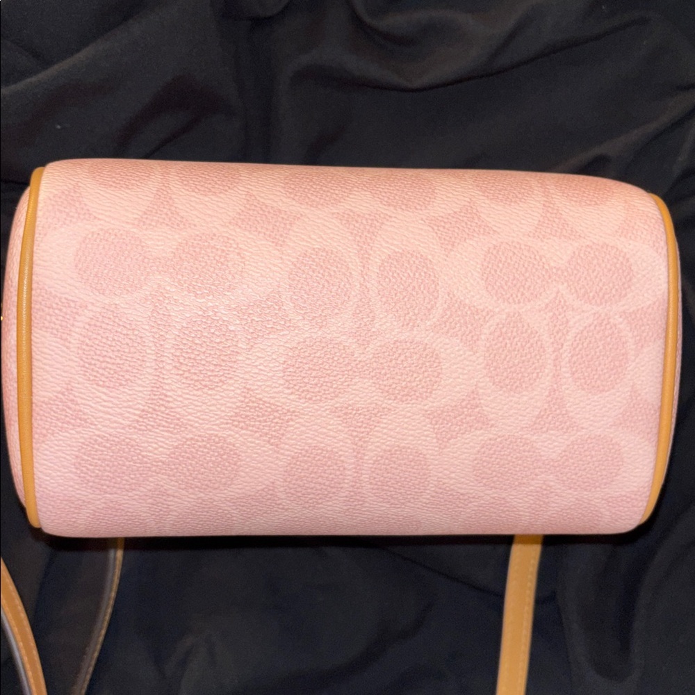 Coach Pink and Tan Satchel Bag - Picture 9 of 12